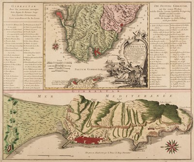 Lot 175 - Gibraltar. Lotter (T. C.), Castellum Gibralter in Andalusia..., circa 1760