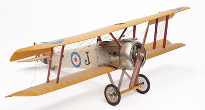 Lot 479 - Sopwith Camel. A model bi-plane probably made by Authentic Models