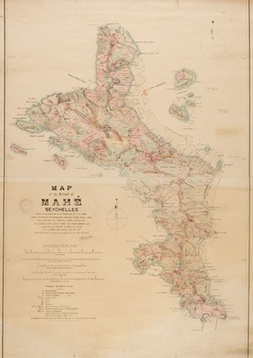 Lot 91 - Seychelles. Hobbs (S. B.), Map of the Island of Mahe, Seychelles, 1900