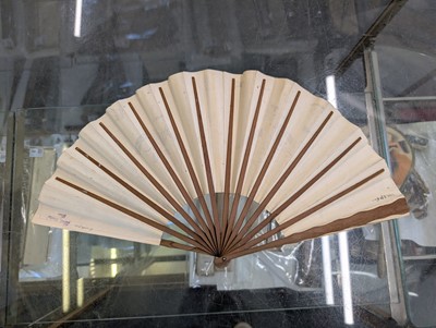 Lot 499 - Military School Fans. Five fans printed for ESM Saint-Cyr, France: 1911-1921, & 2 others