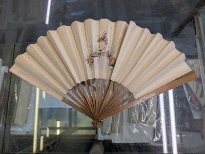Lot 499 - Military School Fans. Five fans printed for ESM Saint-Cyr, France: 1911-1921, & 2 others
