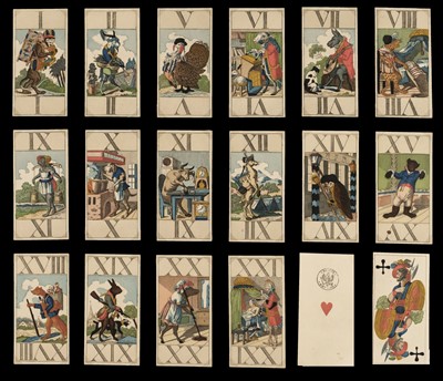 Lot 505 - German playing cards. Verkehrte Welt Tarock II, Berlin: C.A. Müller, circa 1820, & 8 others