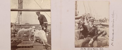 Lot 474 - Wilson (Edward Adrian, 1872-1912). A pair of Christmas cards from Edward & Mary Wilson, 1910 & 1911