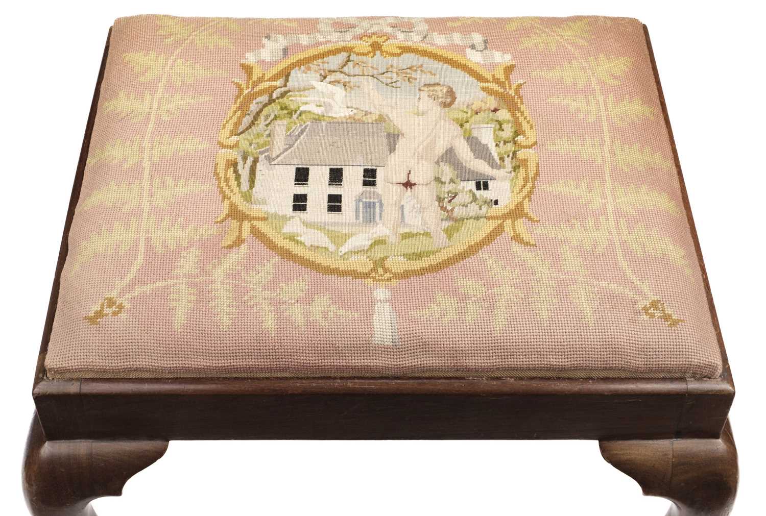 Lot 807 - Waugh (Evelyn). A Shropshire Lad, inscribed by the author, 1923, embroidered stool etc.