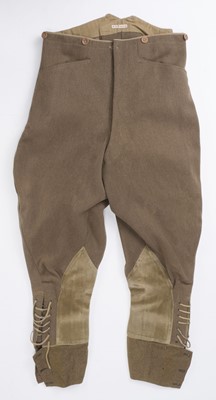 Lot 461 - Royal Flying Corps. A pair of WWI RFC Bedford cord breeches