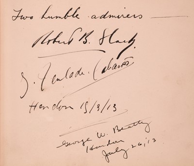 Lot 417 - Early Aviation Autographs. An autograph album compiled by Ellis Louise Pyke (Née Wood)