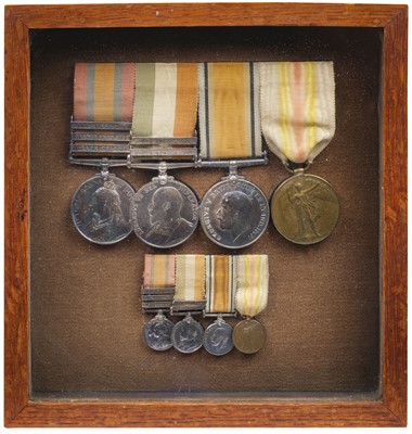 Lot 121 - Four: A Boer War and WWI group to Captain Sir J. Smiley, 6th Dragoon Guards