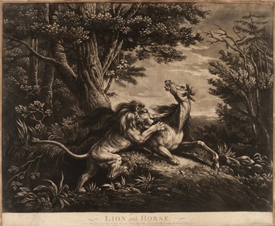 Lot 276 - Laurie (Robert). Lion and Horse, printed for R. Sayer & J. Bennett, 1774
