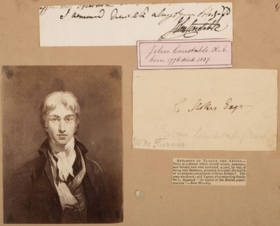 Lot 304 - Constable (John, 1776-1837), English painter. Autograph Subscription Signed, no date