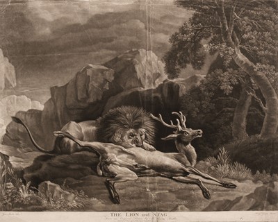 Lot 281 - Stubbs (George). The Lion and the Stag, Robert Sayer & Co, 1791