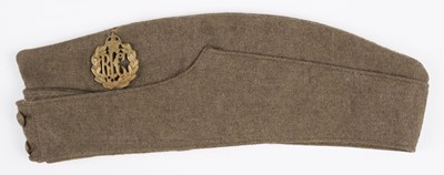Lot 471 - Royal Flying Corps. A WWI RFC other ranks side cap and paperwork