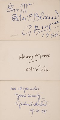 Lot 336 - Braque (Georges, 1882-1963). Autographed Index Card, attractively written...