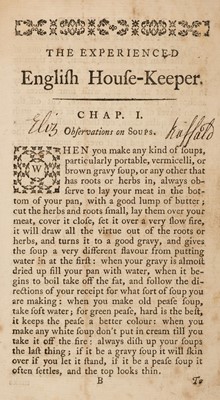 Lot 372 - Raffald (Elizabeth). The Experienced English Housekeeper, 7th ed., 1780