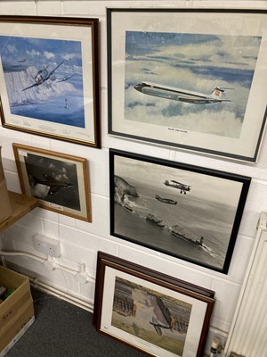 Lot 341 - Aviation Prints. A collection of six framed aviation prints