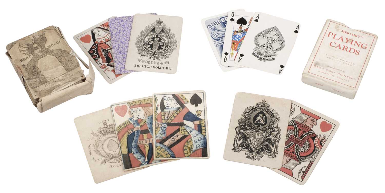 Lot 492 - English playing cards. Standard pattern type IIb, Hall & Son, circa 1820, & others