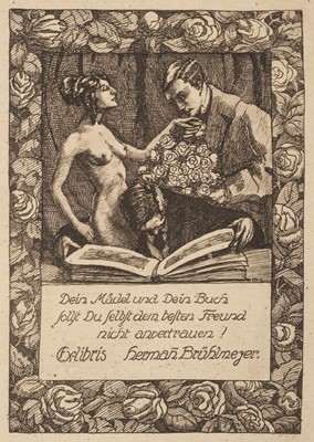 Lot 419 - German and Austrian Bookplates. A collection of 300 ex-libris...
