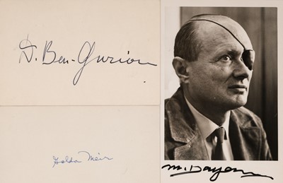 Lot 332 - Ben-Gurion (David, 1886-1973), Primary national founder...,Two Ink Signatures