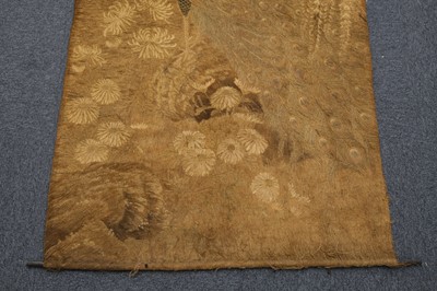 Lot 499 - Chinese. A 19th century embroidered panel