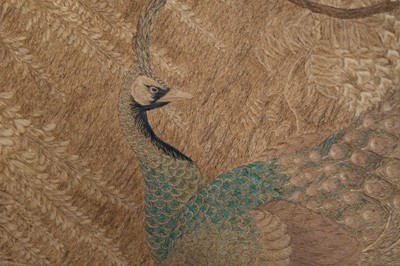 Lot 499 - Chinese. A 19th century embroidered panel
