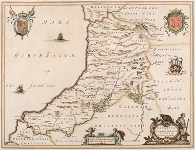 Lot 222 - Wales. A Collection of approximately 40 Maps, 17th - 19th century
