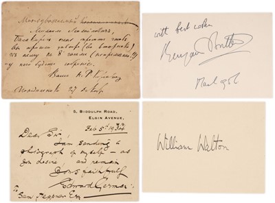 Lot 375 - Rimsky-Korsakov (Nikolai, 1844-1908), Russian composer. Autograph Postcard Signed...