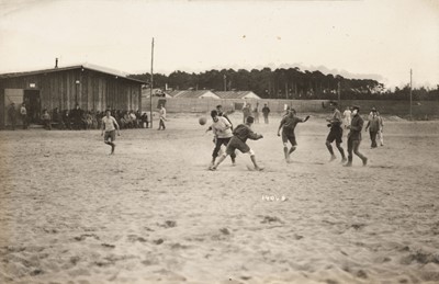 Lot 71 - WWI Postcards. An album of real photograph postcards, mostly WWI German prisoners of war