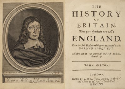 Lot 340 - Milton (John). The History of Britain, That part especially now call'd England..., 1670