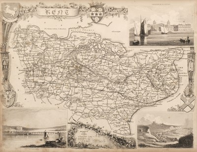 Lot 111 - Moule (Thomas). An Untitled collection of 55 Maps, circa 1843