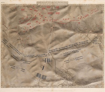 Lot 402 - Siborne (William). Atlas of the Waterloo Campaign, circa 1845