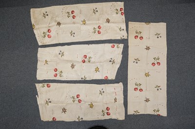 Lot 445 - Fabric. Pieces from a deconstructed gown of Spitalfields silk brocade, circa 1730-1750