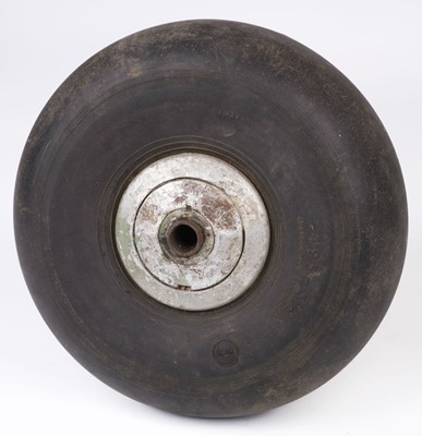 Lot 490 - Tail Wheel. WWII RAF Spitfire/Hurricane tail wheel
