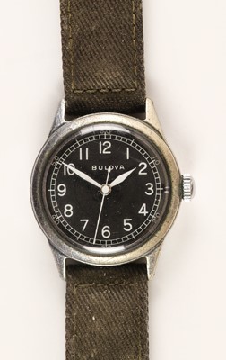 Lot 435 - Pilot's Wristwatch. WWII RAF Bulova A-II military wristwatch