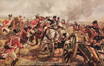 Lot 209 - Military postcards. A collection of 43 military postcards and artwork by Harry Payne, pre-1920