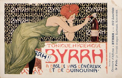 Lot 182 - Art Nouveau postcards. A group of 8 postcards from artwork by Raphael Kirchner