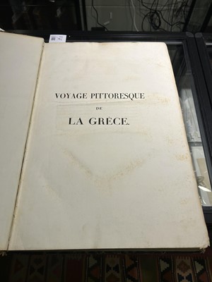 Lot 19 - (Choiseul-Gouffier, Marie). Voyage Pittoresque de la Grece, 2 vols, 1st edition, 1782-1822