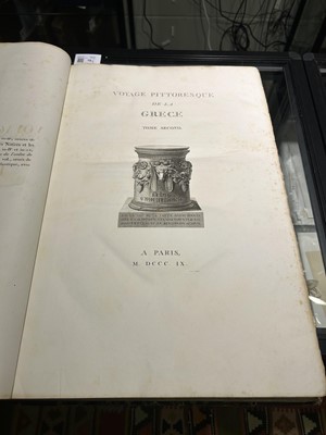 Lot 19 - (Choiseul-Gouffier, Marie). Voyage Pittoresque de la Grece, 2 vols, 1st edition, 1782-1822