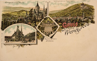 Lot 199 - Germany & Gruss Aus postcards. A group of 54 postcards, pre-1920