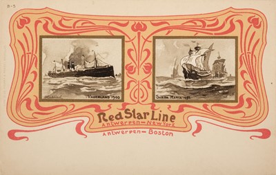 Lot 217 - Shipping postcards. A group of 71 shipping postcards, pre-1920
