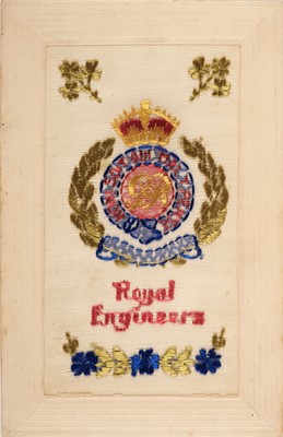 Lot 219 - Silks postcards. A group of 46 embroidered silk postcards, pre-1920