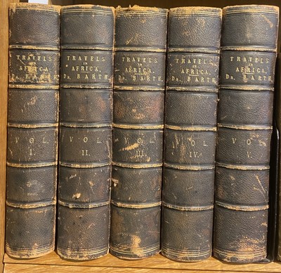Lot 7 - Barth (Heinrich). Travels and Discoveries in North and Central Africa, 5 volumes, 1857-58