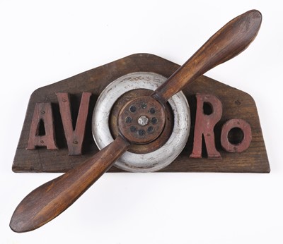 Lot 450 - Propeller. WWI period Avro apprentice piece