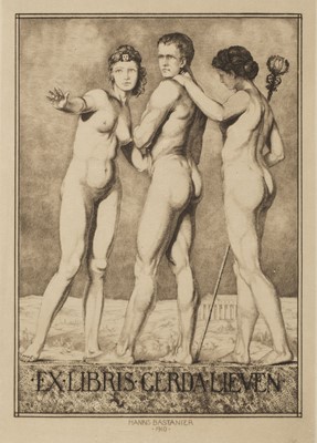 Lot 422 - German Bookplates. A collection of approximately 180 ex-libris, mostly early 20th-century