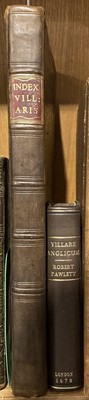Lot 115 - Spelman (Henry). Villare Anglicum: or a View of all The Cities, Towns and Villages in England, 1678