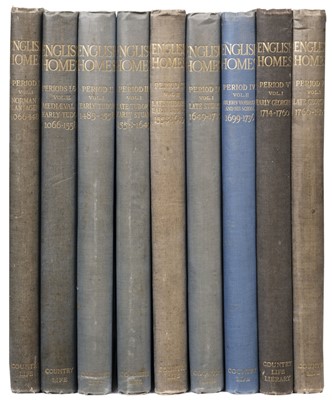 Lot 485 - Tipping (H. Avray). English Homes, 9 volumes, London: Country Life, 1921-37
