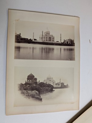 Lot 27 - India. A group of 20 albumen prints on card leaves, c. 1860/1870s