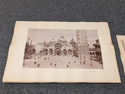 Lot 30 - Italy. A large group of approximately 175 albumen prints of Italian views and architecture