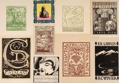 Lot 412 - British Bookplates. A collection of approximately 250 ex-libris
