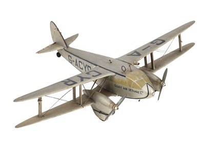 Lot 434 - Olley Air Services De Havilland DH89A Dragon Rapide Biplane Light Airliner. c. 1935