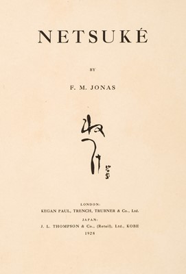 Lot 453 - Jonas (F. M.). Netsuke, 1928..., and others