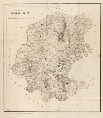 Lot 49 - Mewar. Erskine (K. D, compiler). Rajputana Gazetteers. The Mewar Residency, volume II-A, 1908